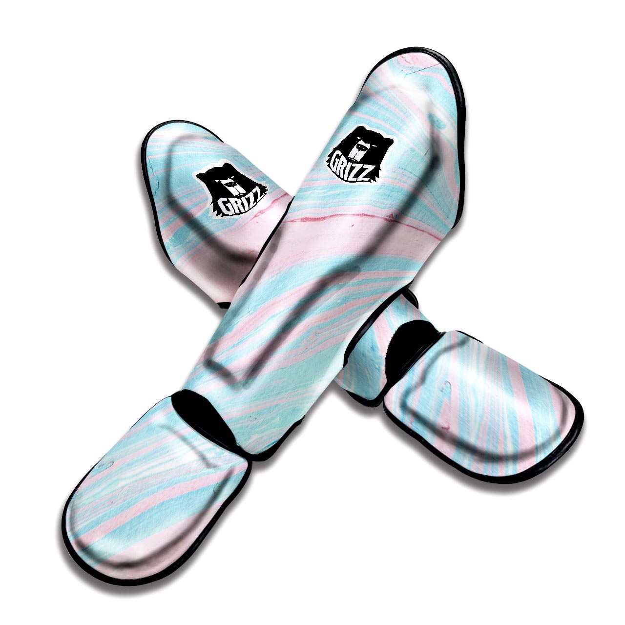 Rainbow Marble Muay Thai Shin Guard-grizzshop