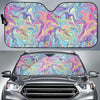 Rainbow Marble Pattern Print Car Sun Shade-grizzshop