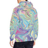Load image into Gallery viewer, Rainbow Marble Pattern Print Men Pullover Hoodie-grizzshop