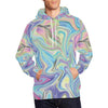 Load image into Gallery viewer, Rainbow Marble Pattern Print Men Pullover Hoodie-grizzshop