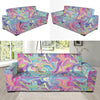 Rainbow Marble Pattern Print Sofa Covers-grizzshop