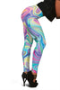 Rainbow Marble Pattern Print Women Leggings-grizzshop