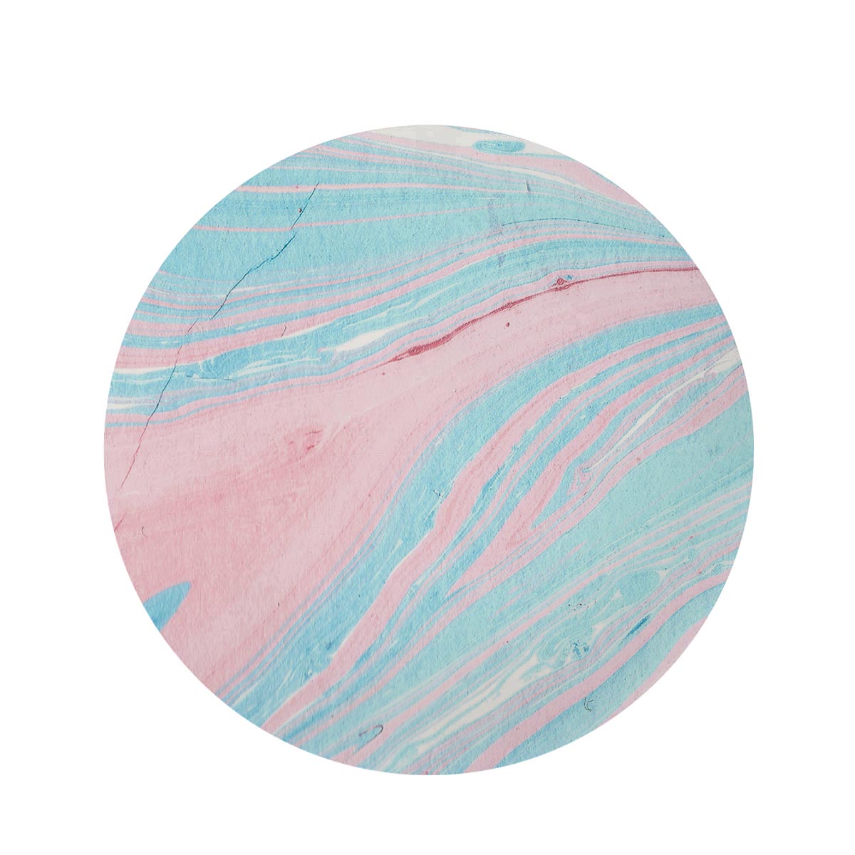 Rainbow Marble Round Rug-grizzshop