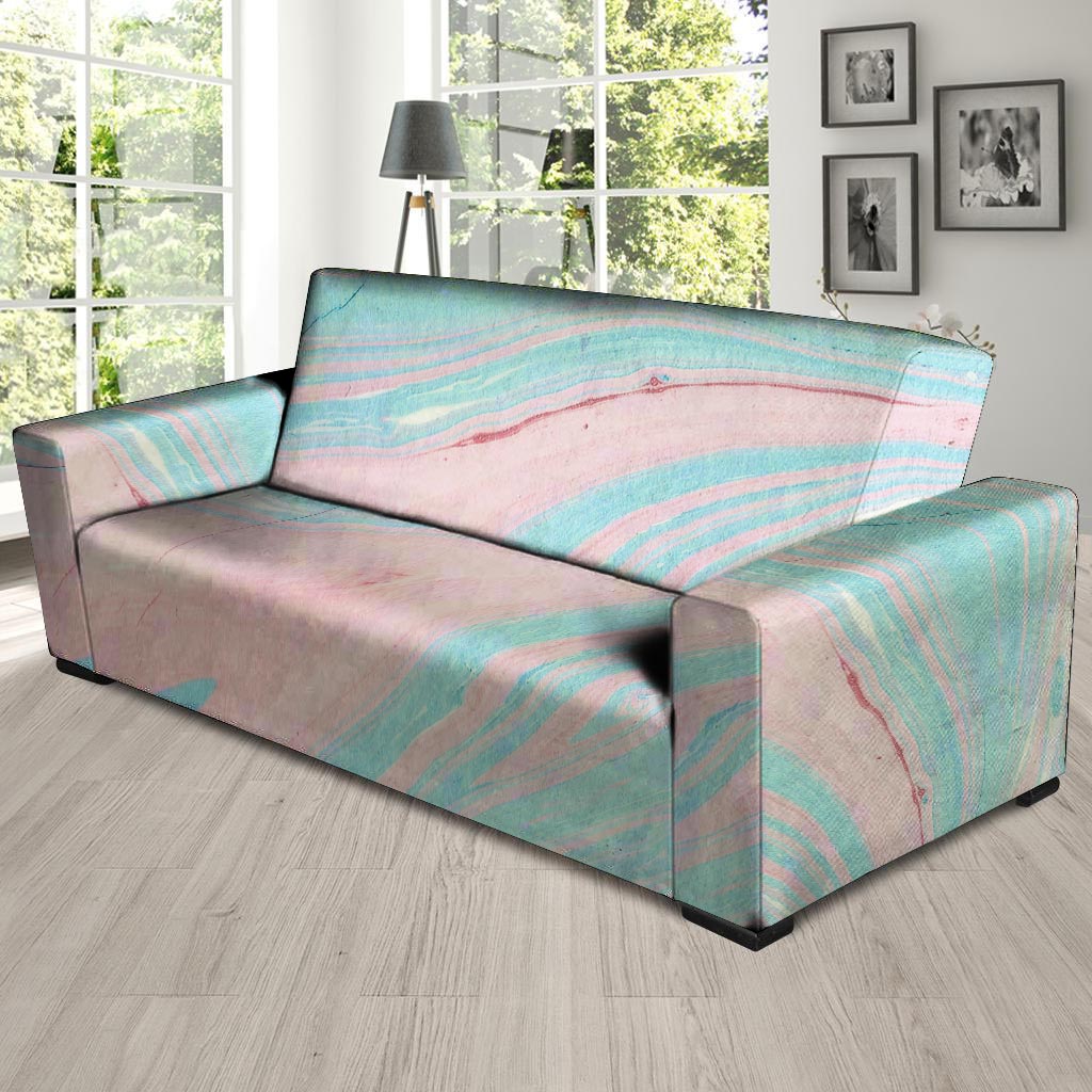 Rainbow Marble Sofa Cover-grizzshop