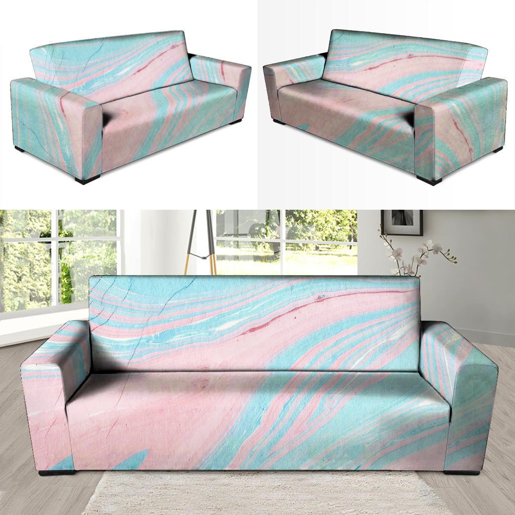 Rainbow Marble Sofa Cover-grizzshop