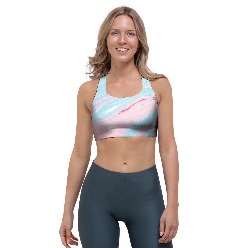 Rainbow Marble Sports Bra-grizzshop