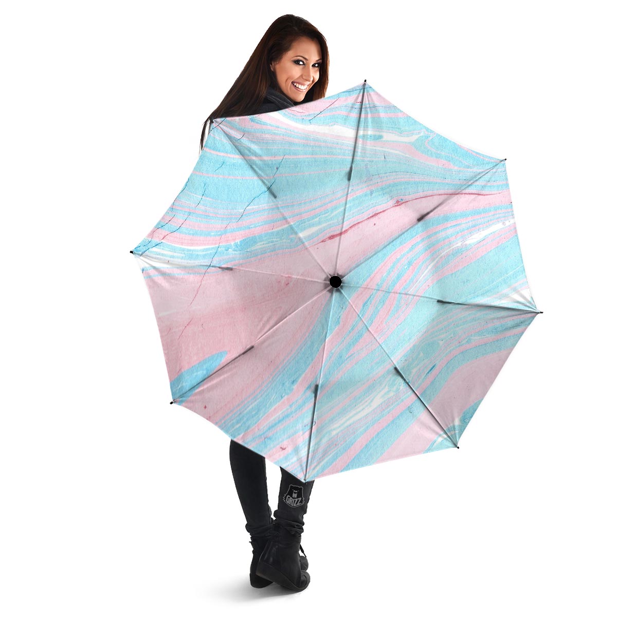 Rainbow Marble Umbrella-grizzshop