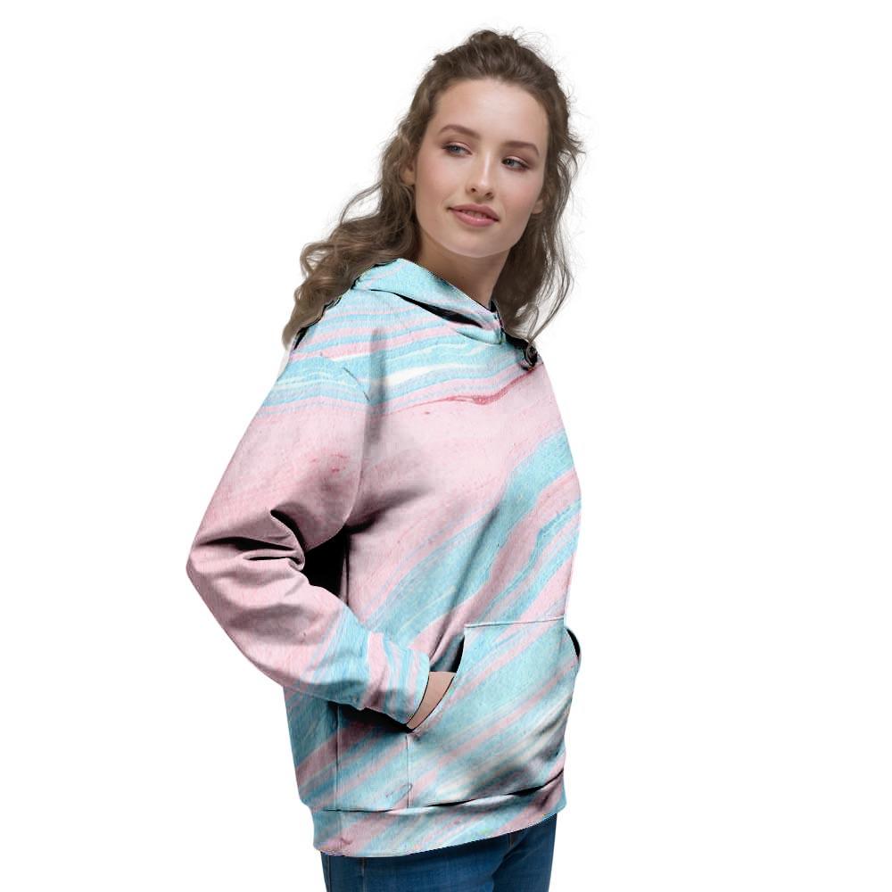 Rainbow Marble Women's Hoodie-grizzshop