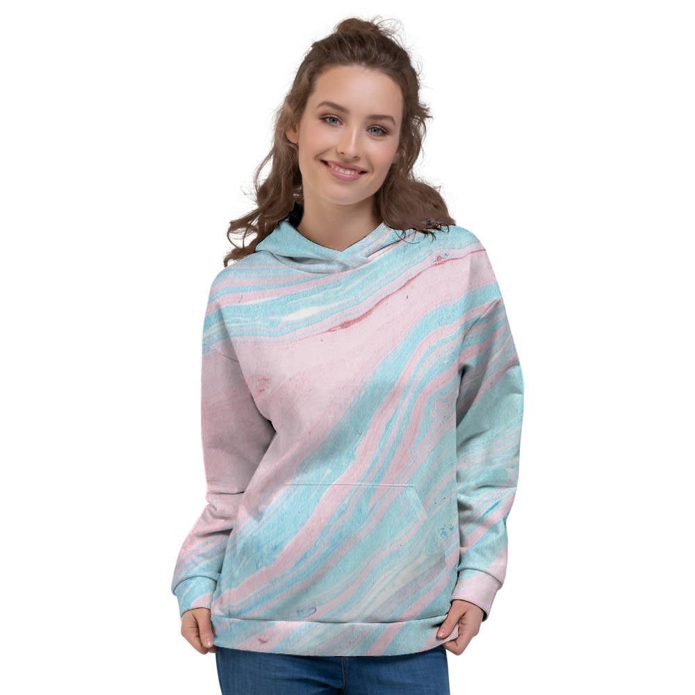 Rainbow Marble Women's Hoodie-grizzshop