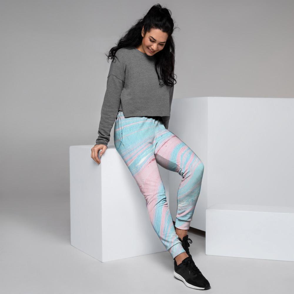 Rainbow Marble Women's Joggers-grizzshop