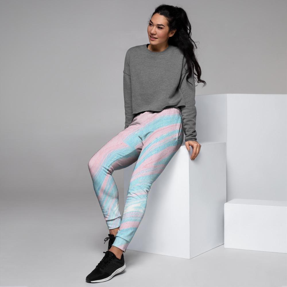 Rainbow Marble Women's Joggers-grizzshop