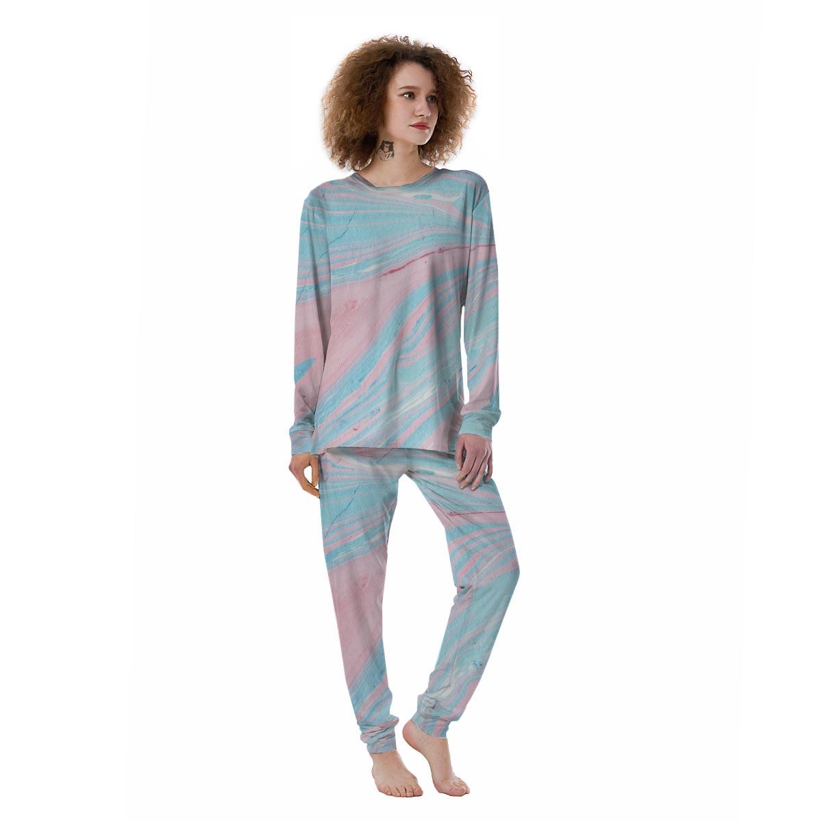 Rainbow Marble Women's Pajamas-grizzshop