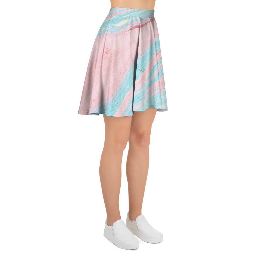 Rainbow Marble Women's Skirt-grizzshop