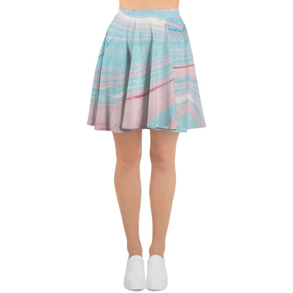 Rainbow Marble Women's Skirt-grizzshop