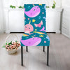 Rainbow Narwhal Pattern Print Chair Cover-grizzshop