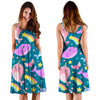 Rainbow Narwhal Pattern Print Dress-grizzshop