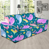 Rainbow Narwhal Pattern Print Sofa Covers-grizzshop