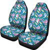 Rainbow Narwhal Pattern Print Universal Fit Car Seat Cover-grizzshop