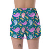 Load image into Gallery viewer, Rainbow Narwhal Pattern Print Women&#39;s Shorts-grizzshop