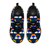 Rainbow Pixel Print Pattern Black Sneaker-grizzshop