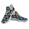 Rainbow Pixel Print Pattern White Athletic Shoes-grizzshop