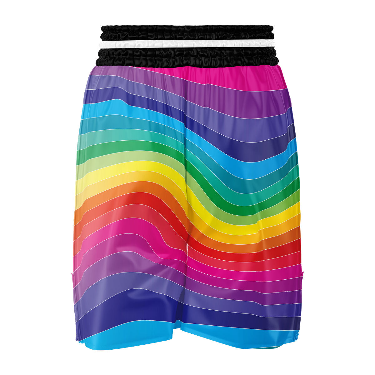 Rainbow Print Boxing Shorts-grizzshop