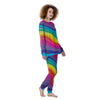 Rainbow Print Women's Pajamas-grizzshop