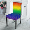 Rainbow Rays LGBT Pride Print Dining Chair Slipcover-grizzshop