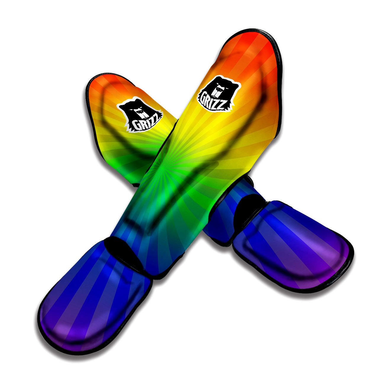 Rainbow Rays LGBT Pride Print Muay Thai Shin Guards – Grizzshopping