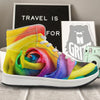 Rainbow Roses LGBT Pride Print High Top Sneakers-grizzshop