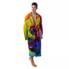 Rainbow Roses LGBT Pride Print Men's Robe-grizzshop