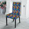 Rainbow Roses LGBT Pride Print Pattern Dining Chair Slipcover-grizzshop