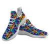 Rainbow Roses LGBT Pride Print Pattern White Athletic Shoes-grizzshop