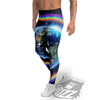 Rainbow The Earth Print Men's Leggings-grizzshop