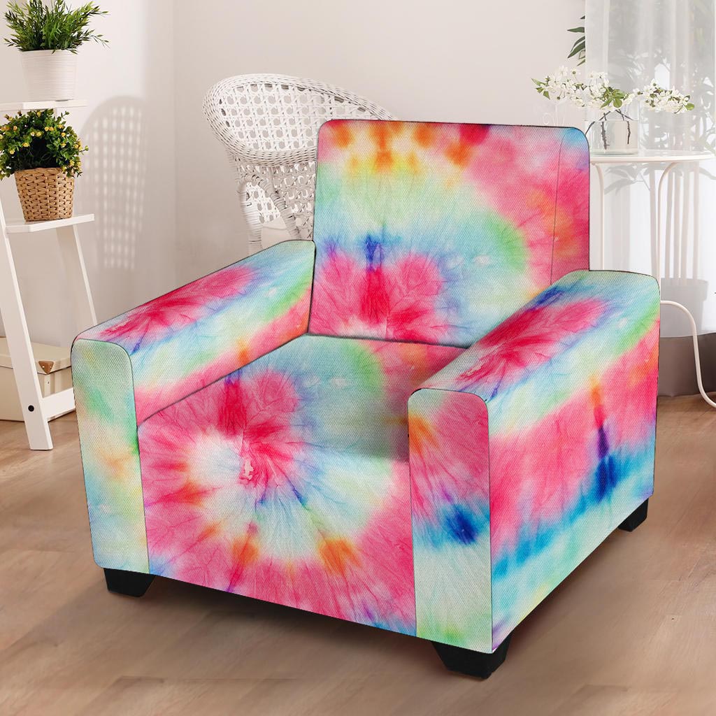 Rainbow Tie Dye Armchair Cover-grizzshop