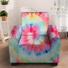 Rainbow Tie Dye Armchair Cover-grizzshop