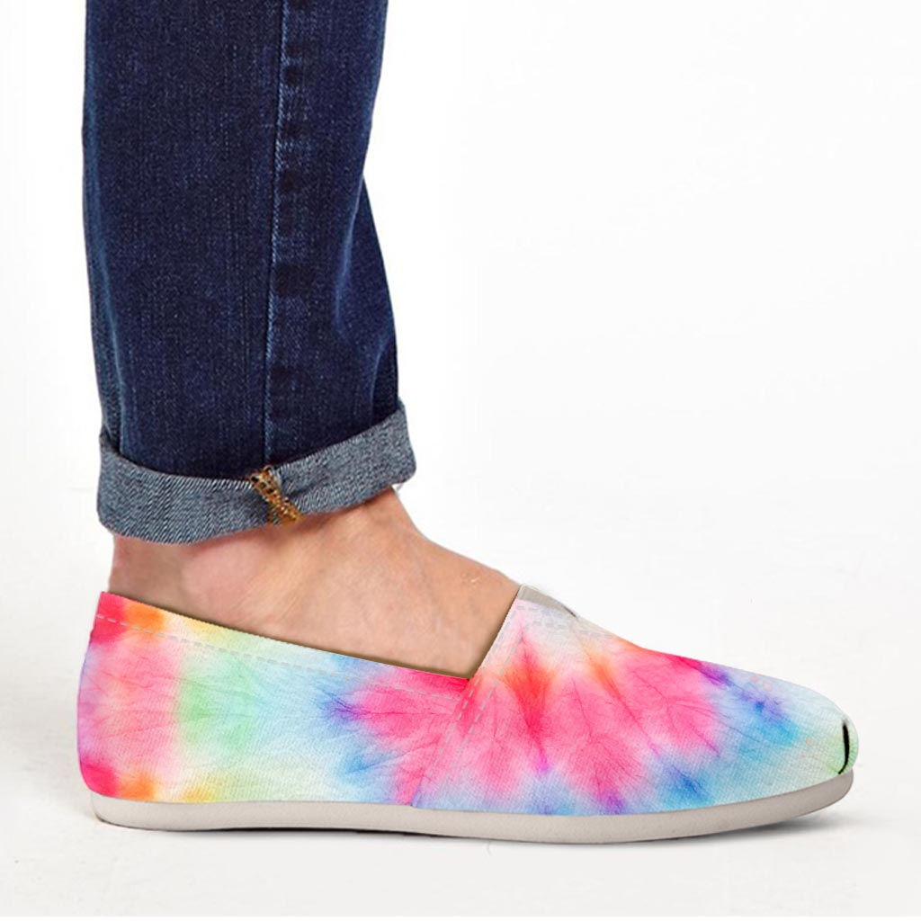 Rainbow Tie Dye Canvas Shoes-grizzshop
