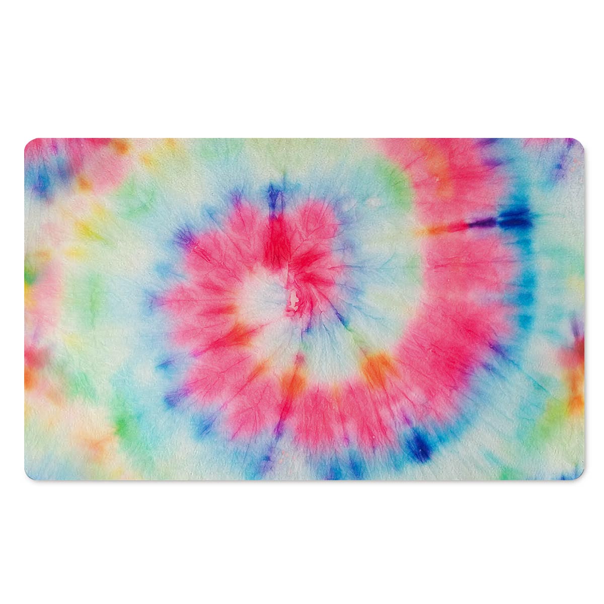 Rainbow Tie Dye Door Mat-grizzshop
