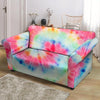 Rainbow Tie Dye Loveseat Cover-grizzshop