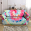 Rainbow Tie Dye Loveseat Cover-grizzshop