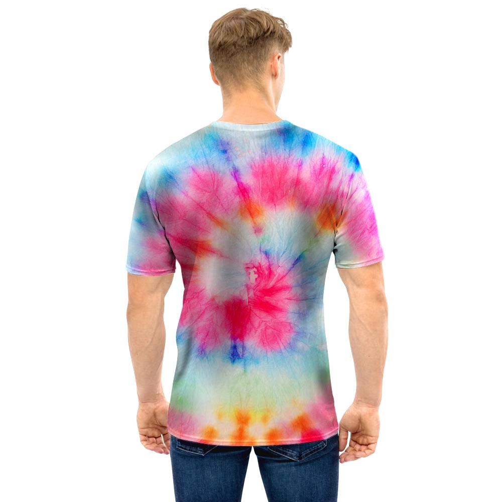 Rainbow Tie Dye Men T Shirt-grizzshop