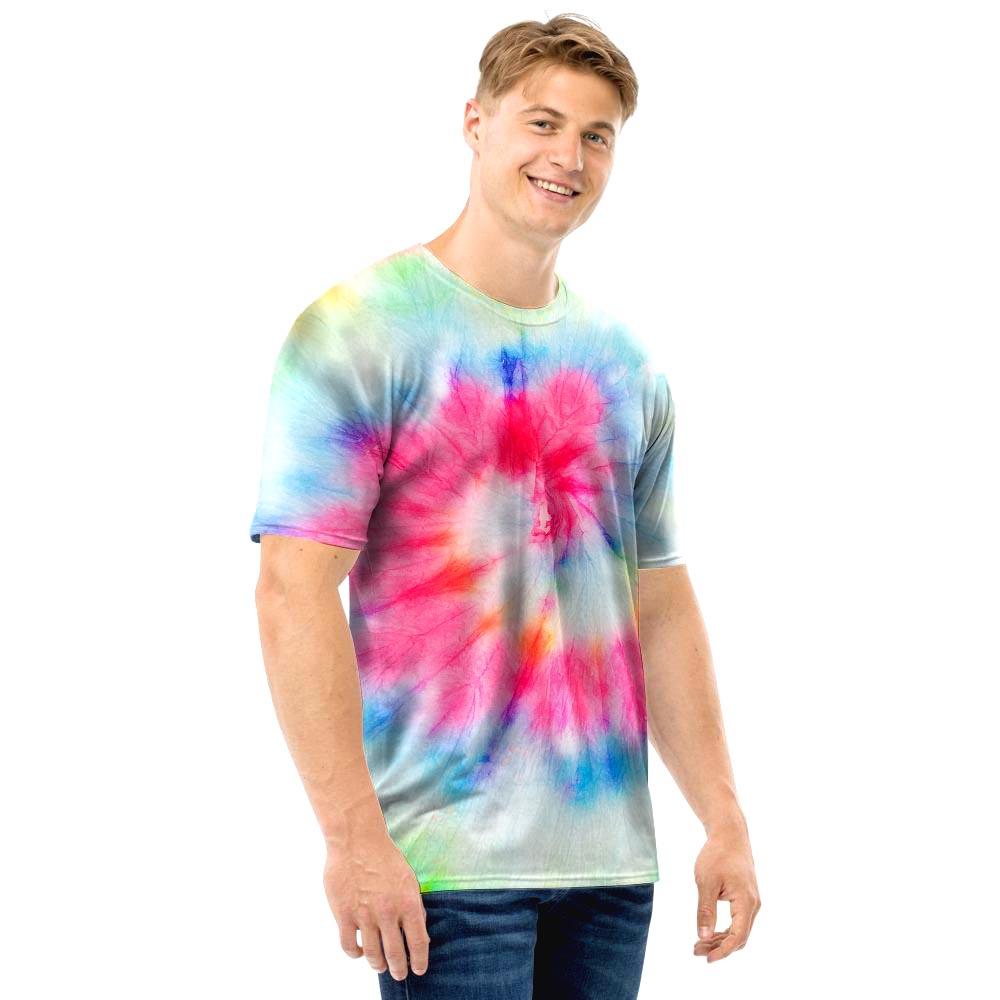 Rainbow Tie Dye Men T Shirt-grizzshop