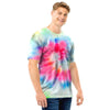 Rainbow Tie Dye Men T Shirt-grizzshop