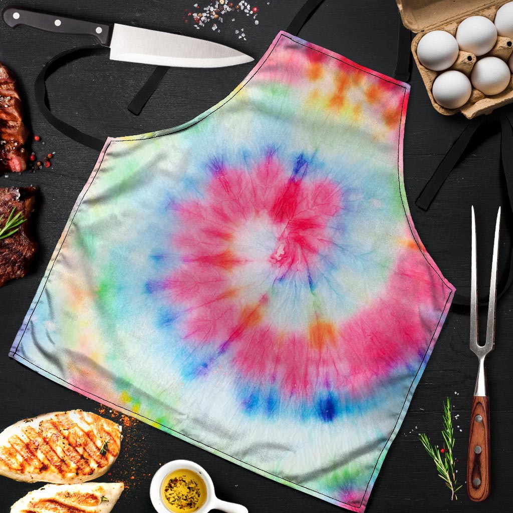 Rainbow Tie Dye Men's Apron-grizzshop