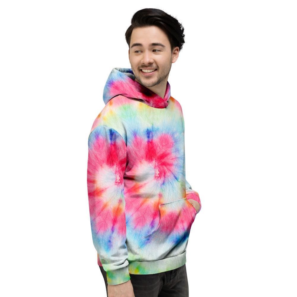 Rainbow Tie Dye Men's Hoodie-grizzshop