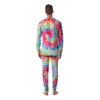 Rainbow Tie Dye Men's Pajamas-grizzshop