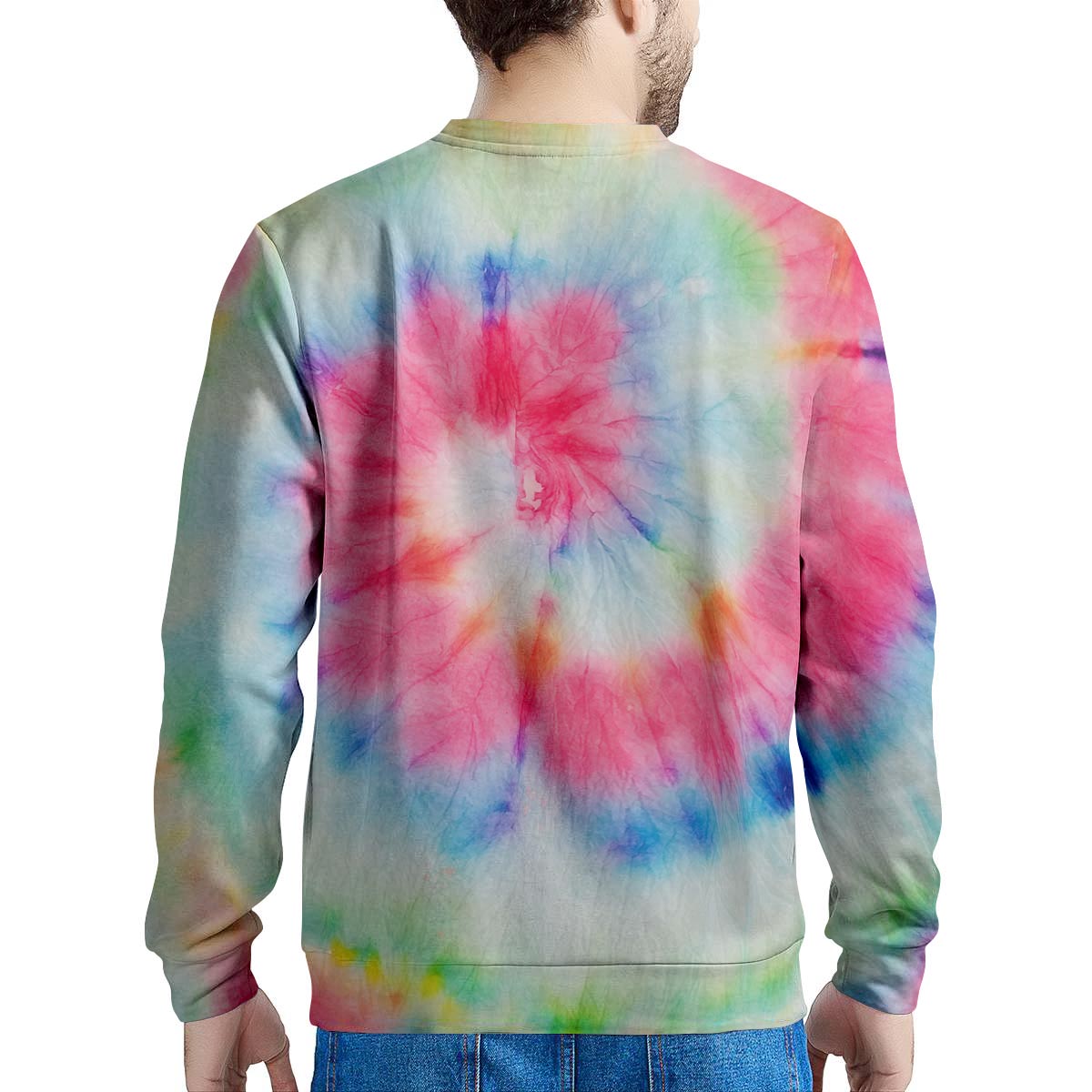 Rainbow Tie Dye Men's Sweatshirt-grizzshop