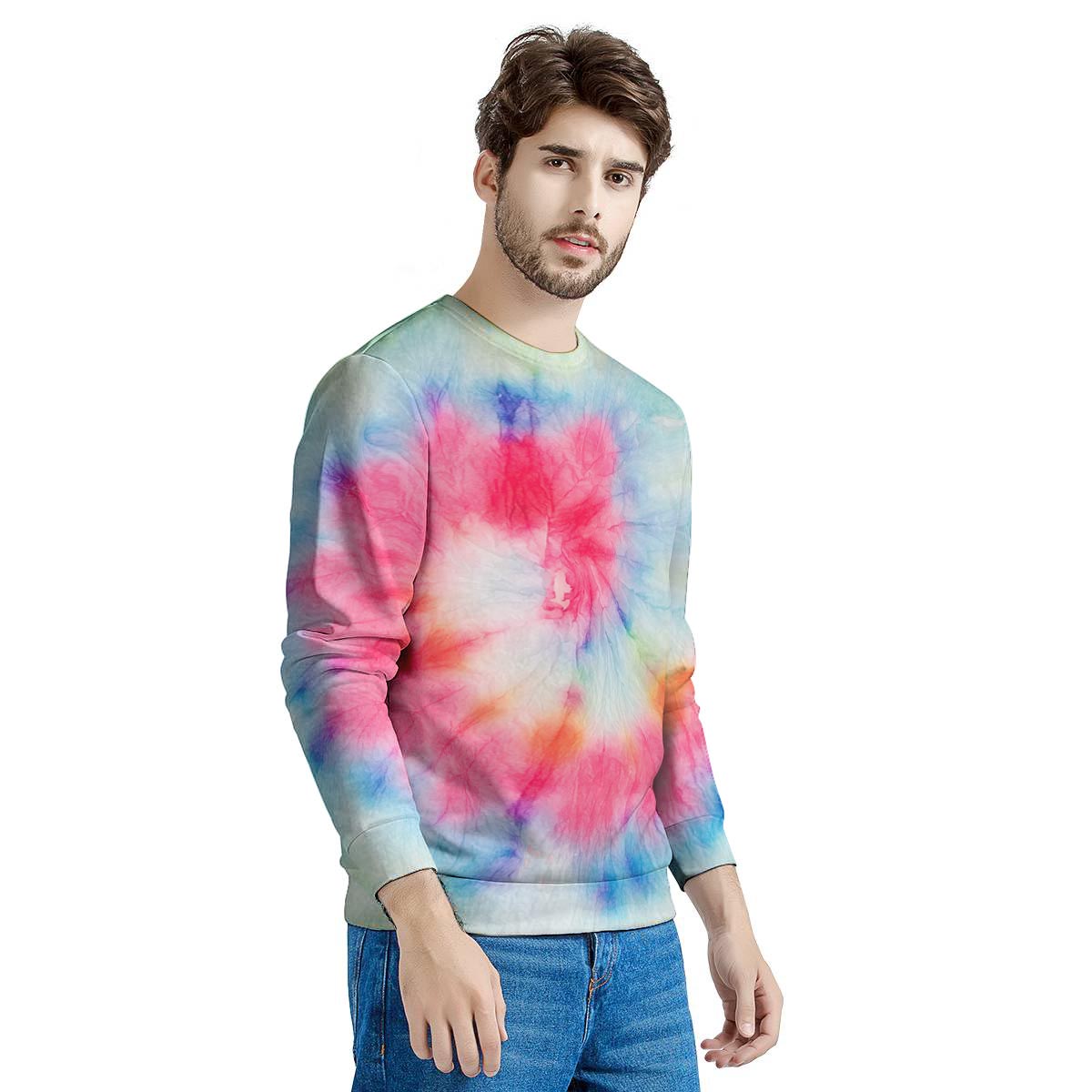 Rainbow Tie Dye Men's Sweatshirt-grizzshop