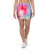 Rainbow Tie Dye Mini Skirt-grizzshop