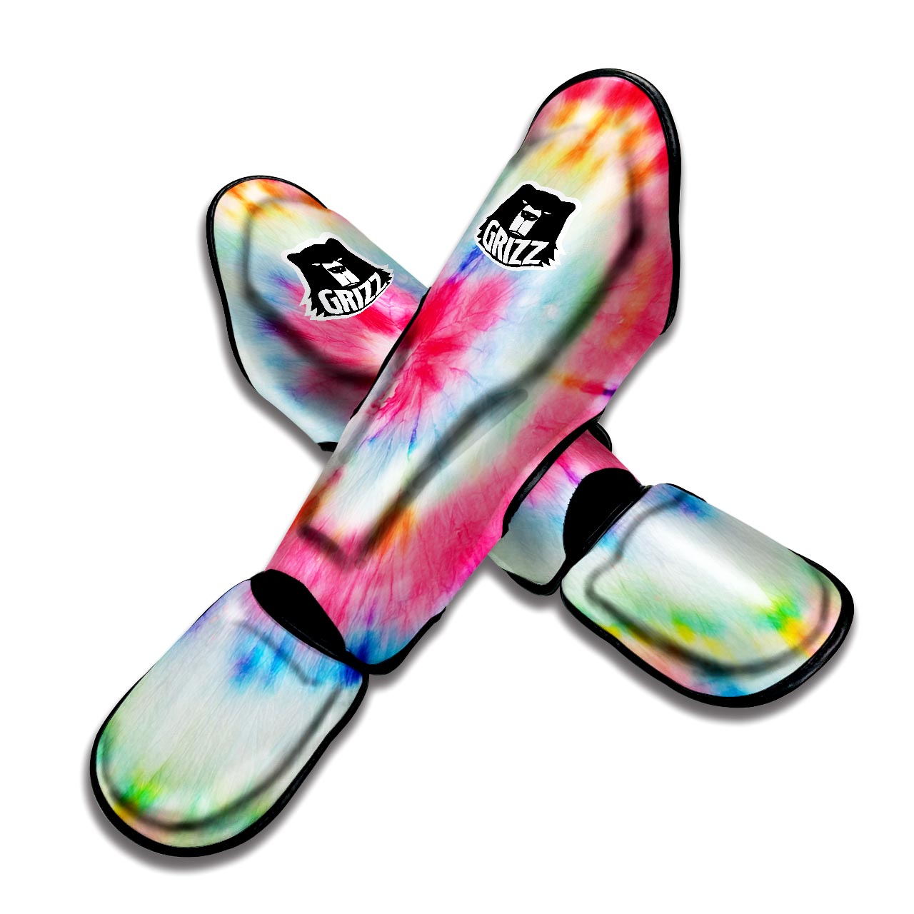 Rainbow Tie Dye Muay Thai Shin Guard-grizzshop